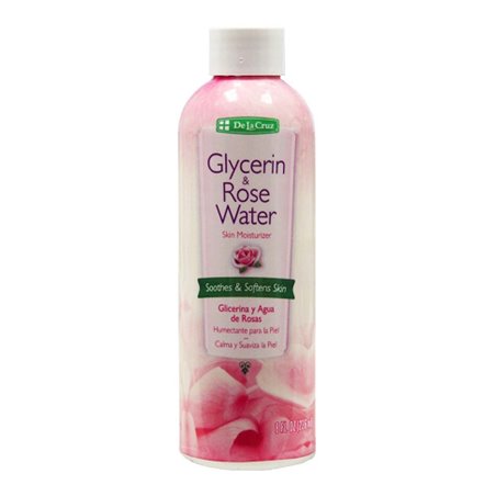 17978 - De La Cruz Glycerin & Rose Water - 8 fl. oz. - BOX: 12 Units