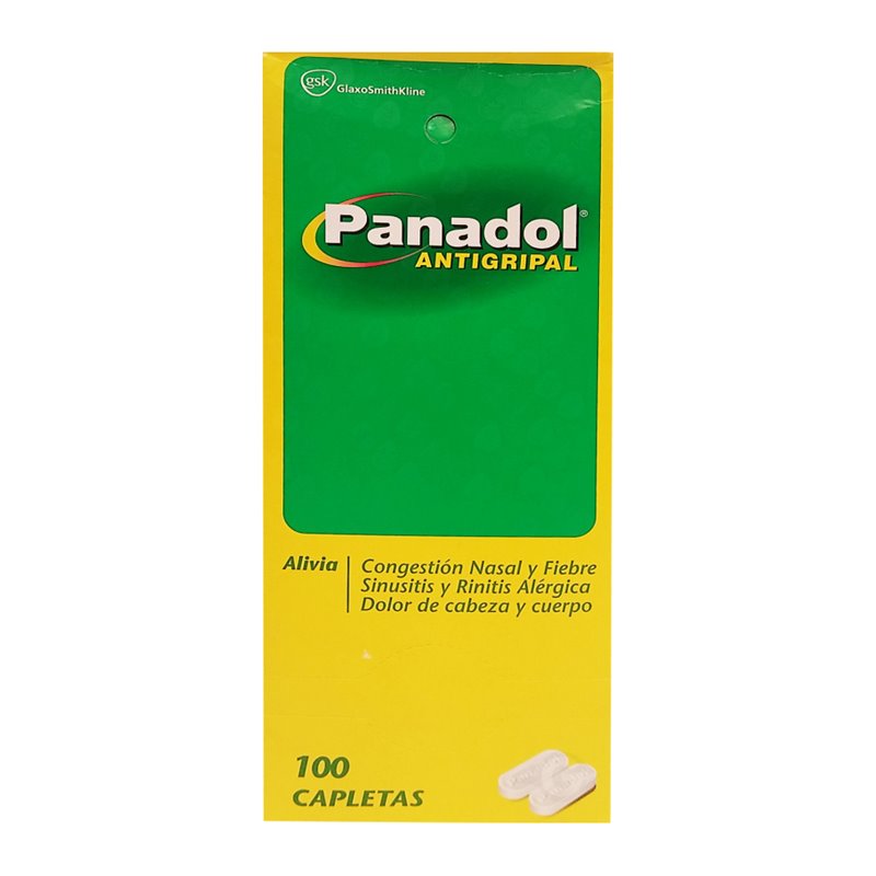 17854 - Panadol Antigripal - 100 Caplets ( 50 Pouches / 2 Caplets ) - BOX: 
