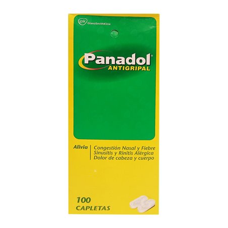 17854 - Panadol Antigripal - 100 Caplets ( 50 Pouches / 2 Caplets ) - BOX: 