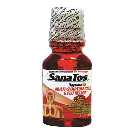 17858 - SanaTos Syrup Daytime Cold & Flu Relief - 6 fl. oz. - BOX: 12 Units