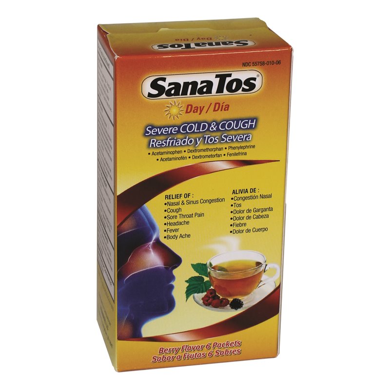 17860 - SanaTos Day Severe Cold & Cough Tea - 6's - BOX: 48