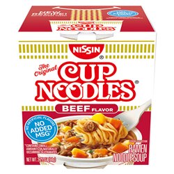 9882 - Nissin Cup Noodles Beef Flavor - 24 Pack - BOX: 