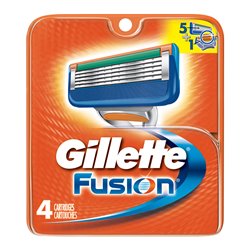 9887 - Gillette Fusion Refill Cartridges, 4ct - BOX: 10 Pkg