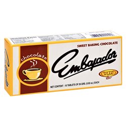 9995 - Embajador Chocolate - 26g (10 Bars) - BOX: 36 / 72 Units
