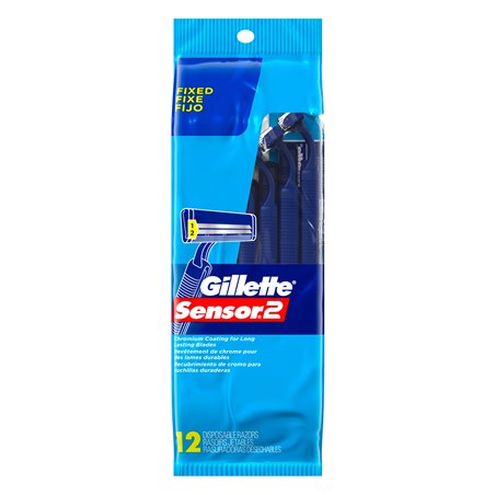 18033 - Gillette Sensor 2 Fixed - 12 Pack - BOX: 