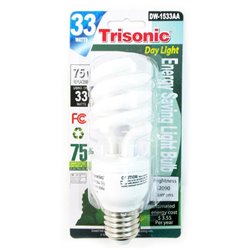 10442 - Trisonic Energy Saving Light Bulb 33W ( DW-1533AA ) - BOX: 24 Units