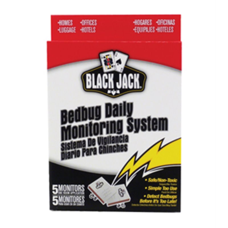 18140 - Black Jack Bedbug Daily Monitoring System - 5 Pack - BOX: 12 Units