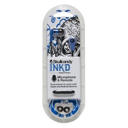 18281 - Skullcandy Ink'd Earbuds With Mic, Blue - BOX: 
