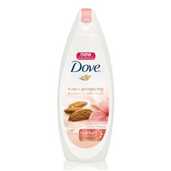 18318 - Dove Body Wash, Crema De Mandorle E Fiori De Ibisco- 700ml X12ct - BOX: 12 Units