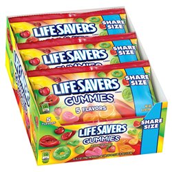 10421 - LifeSavers Gummies 5 Flavors Share Size - 15ct - BOX: 6 Pkg