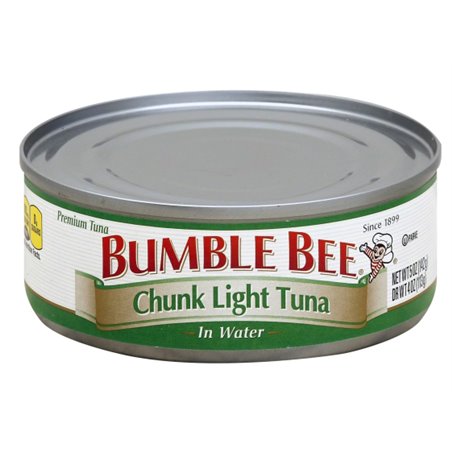 10543 - Bumble Bee Chunk Light Tuna in Water - 5 oz. - BOX: 48 Units