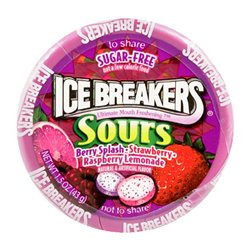 18081 - Ice Breakers Sours, Berry Splash / Strawberry - 8ct/1.5 oz. - BOX: 24 Units