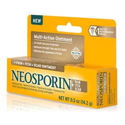 18147 - Neosporin Pain Itch Scar Ointment, 0.5 oz - BOX: 