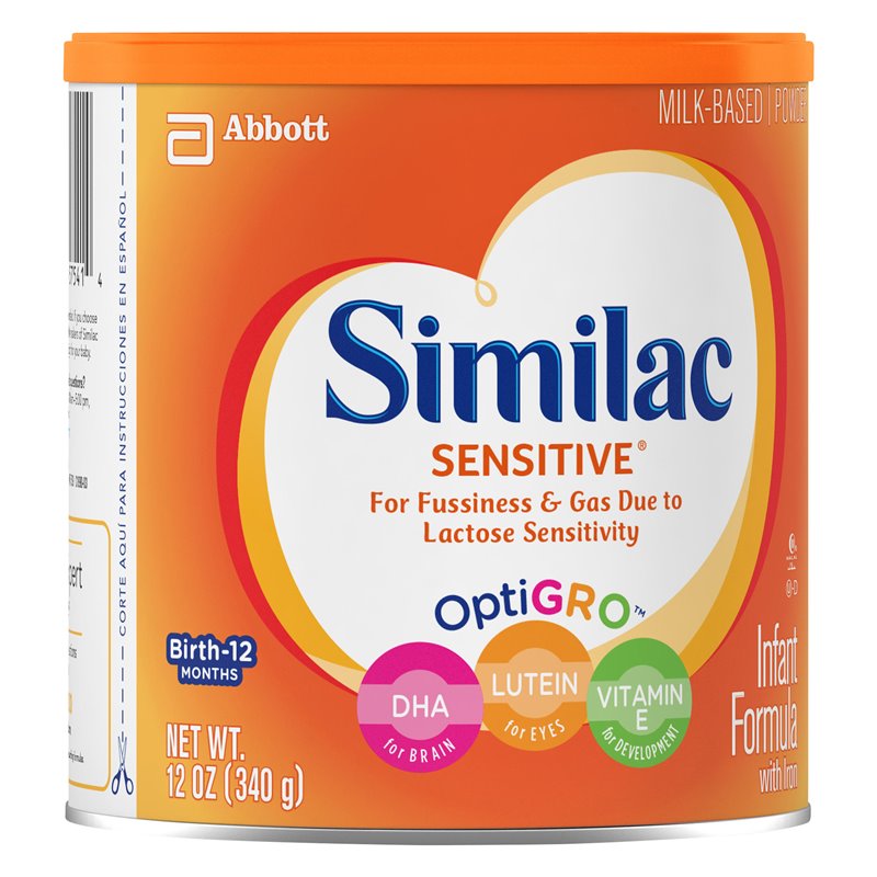 10937 - Similac Sensitive Infant Formula, Powder - 12.6 oz (Case of 6) - BOX: 6 Units
