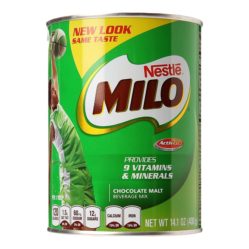 10621 - Nestle Milo (USA) Chocolate Malt Beverage Mix - 14.1 oz. - BOX: 24 Units