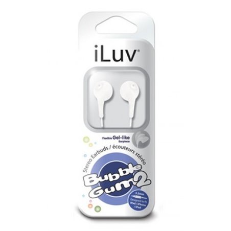 10795 - iLuv Bubble Gum2 Headphones, White - BOX: 