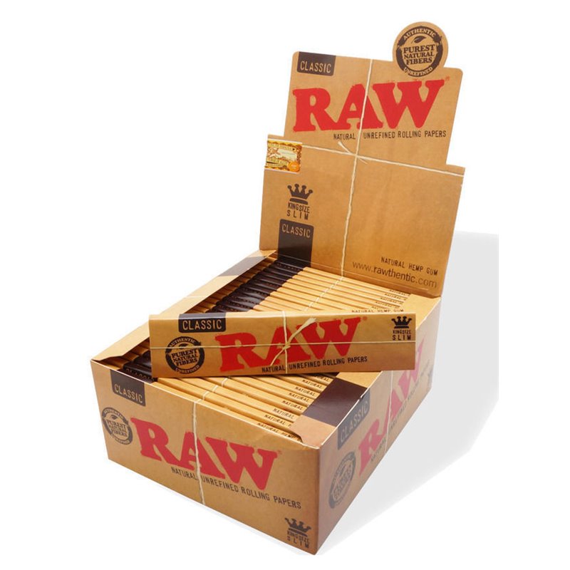 18384 - Raw Classic Rolling Papers - 50 Count - BOX: 