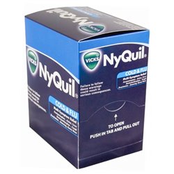 11037 - Nyquil Cold & Flu - 25 Pouches / 2 Caplets - BOX: 