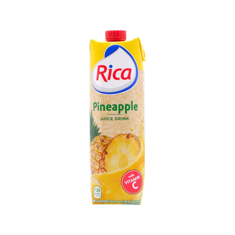 18215 - Rica Juice Pineapple - 1 Lt. (Pack of 12) - BOX: 12 Units