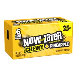 18217 - Now & Later Chewy Pineapple 25¢ - 24/6pcs - BOX: 12 Pkg
