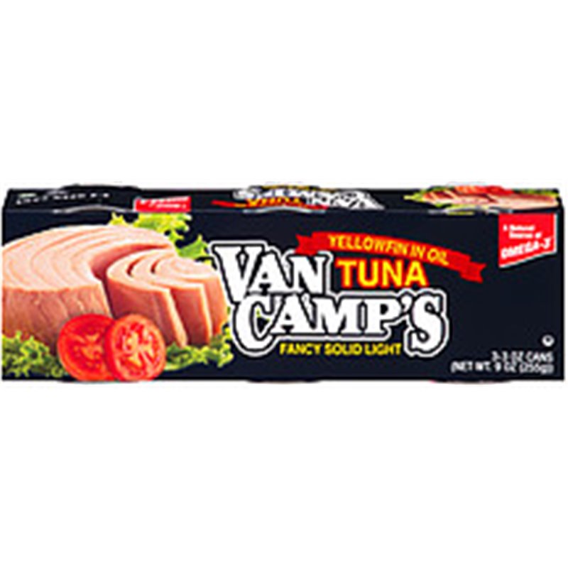 18314 - Van Camp's Tuna in Oil, 3 oz. - (3 Pack) - BOX: 8