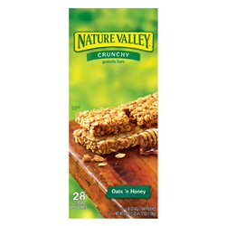 10772 - Nature Valley Crunchy, Oats & Honey - (28 Packs) - BOX: 6 Pkg