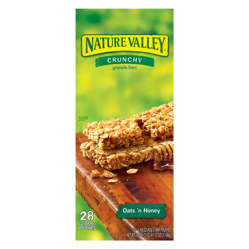 10772 - Nature Valley Crunchy, Oats & Honey - (28 Packs) - BOX: 6 Pkg