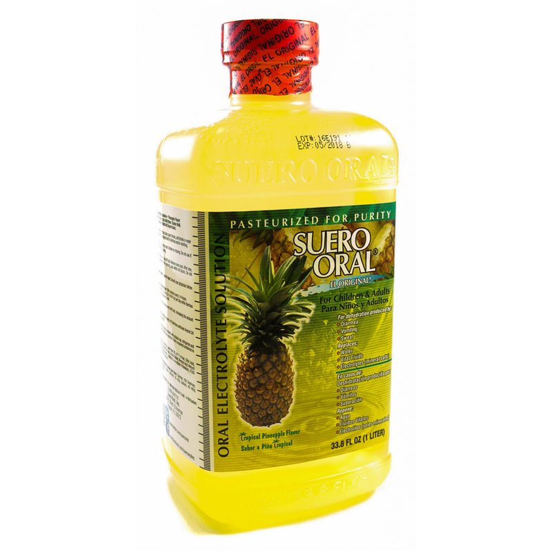 10746 - Suero Oral Pineapple, 1 lt. - (Case of 8) - BOX: 