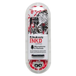 18396 - Skullcandy Ink'd Earbuds With Mic, Red - BOX: 