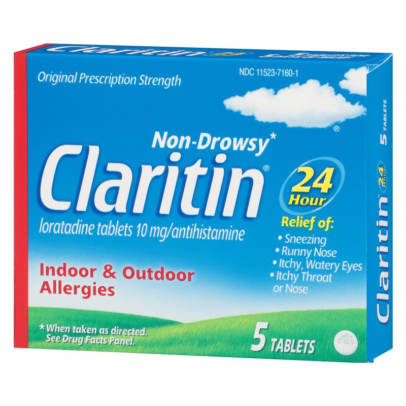 18553 - Claritin 24 Hrs Allergy Relief - 5 Tabs - BOX: 