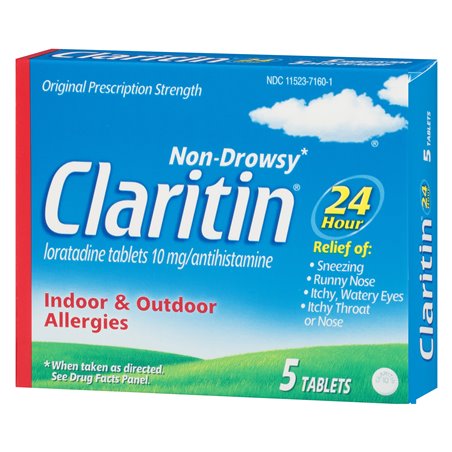 18553 - Claritin 24 Hrs Allergy Relief - 5 Tabs - BOX: 