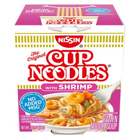 11445 - Nissin Cup Noodles Shrimp Flavor - 12 Pack - BOX: 