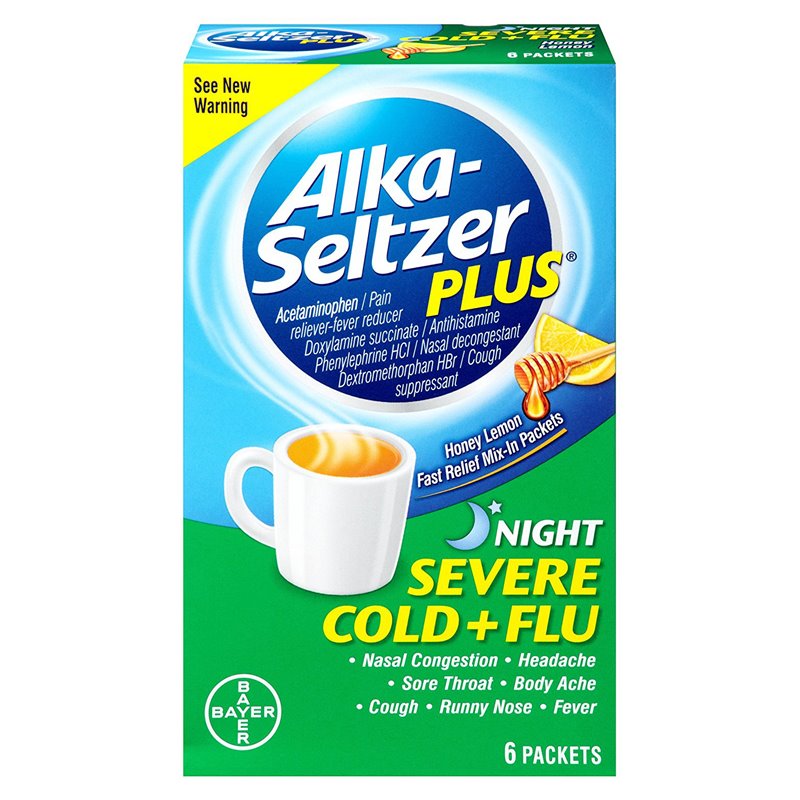 11448 - Alka-Seltzer Plus Night Tea - 6ct - BOX: 