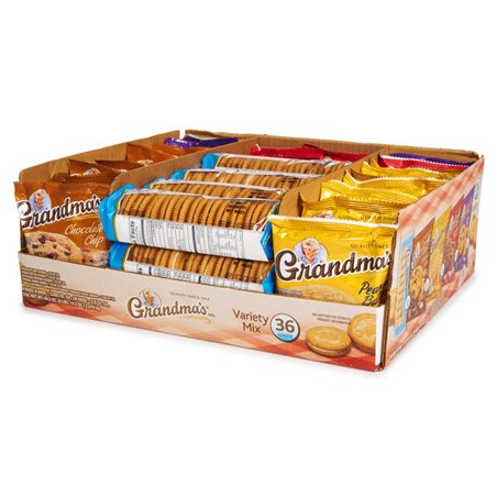18640 - Grandma's Cookies Variety Mix - 36 Pack - BOX: 