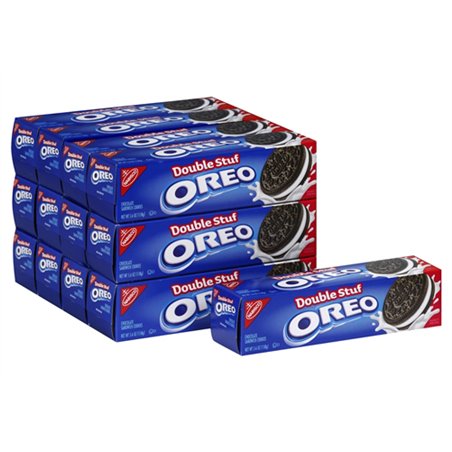 18861 - Oreo Cookies Double Stuf Convenience Pack - 5.6 oz. (12 Packs) - BOX: 