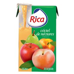18837 - Rica Coctel De Nectares - 1 Lt. (Pack of 12) - BOX: 12 Units