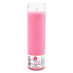 11838 - Candle 7 Days Pink - (Case of 12) - BOX: 12 Units