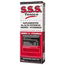 18607 - S.S.S. Tonic with Iron and B-Vitamins - 10 fl. oz. - BOX: 12 Units