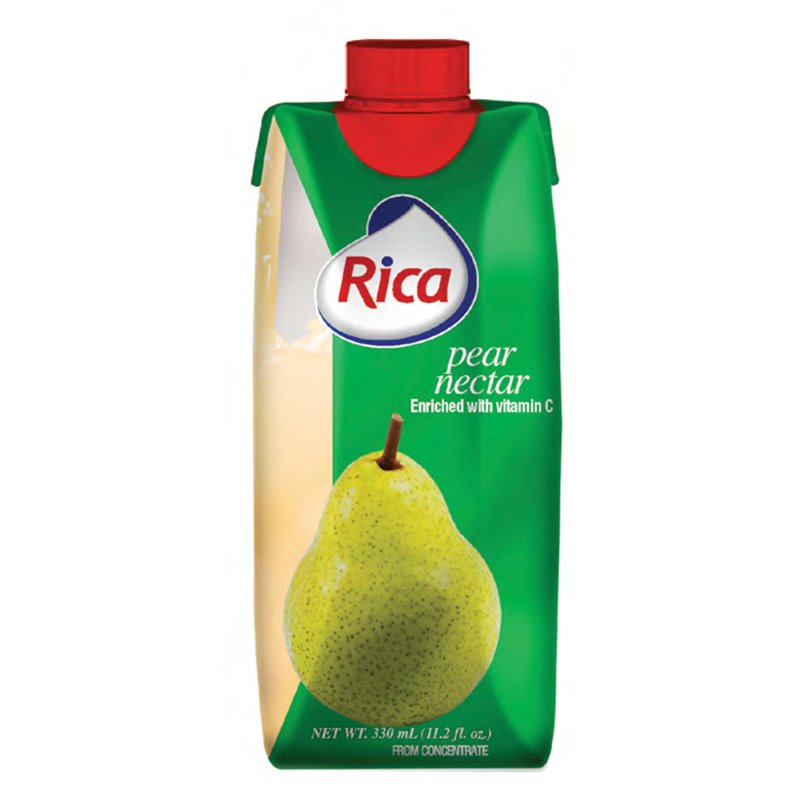 18918 - Rica Juice Pear - 330ml (Pack of 18) - BOX: 18 Units