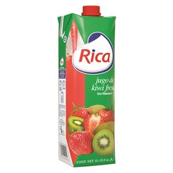 18769 - Rica Juice Kiwi Strawberry - 1 Lt. (Pack of 12) - BOX: 12 Units