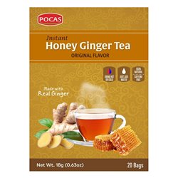 11996 - Pocas Honey Ginger Tea, Original Flavor - 20 Bags - BOX: 24 Pkg