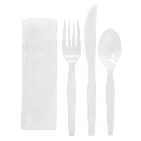 18905 - Plastic Cutlery ( Knife, Fork, Spoon, Napkin ) - 500 Packs - BOX: 500