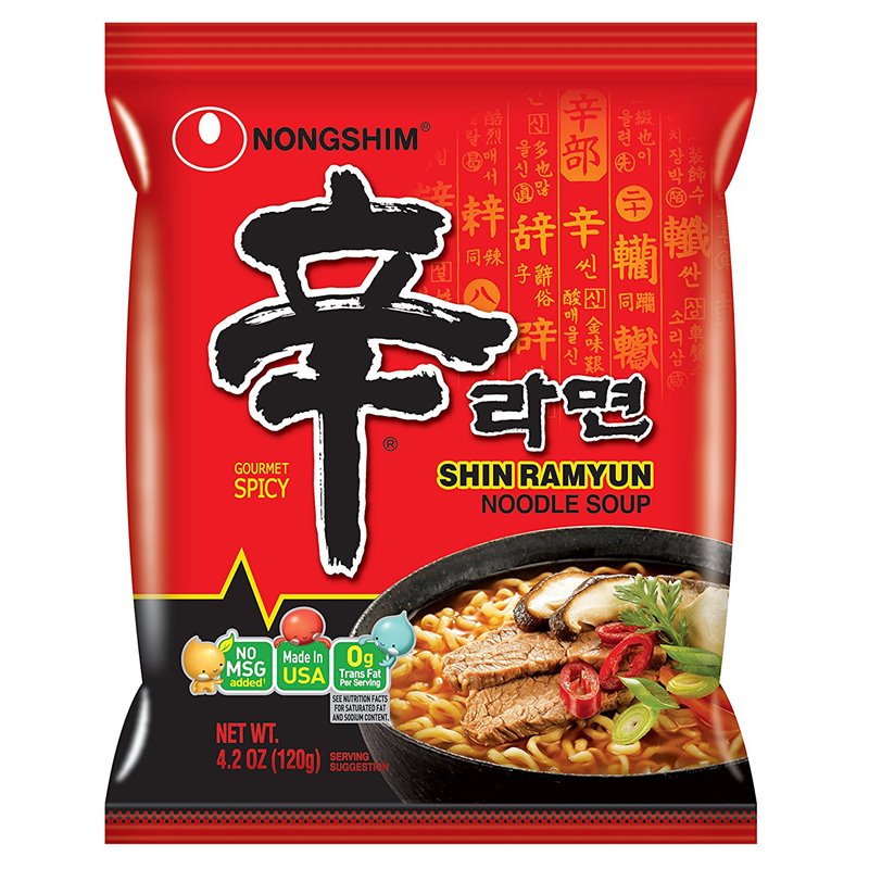 19220 - Nongshim Shin Ramyun Noodle Soup, Spicy - ( 10 Pack ) - BOX: 