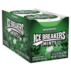 19070 - Ice Breakers Spearmint - 8ct/1.5 oz. - BOX: 24 Units