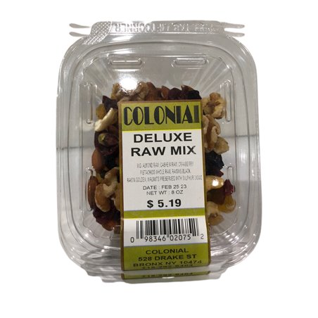 19315 - Colonial Deluxe Raw Mix - 8oz. - BOX: 