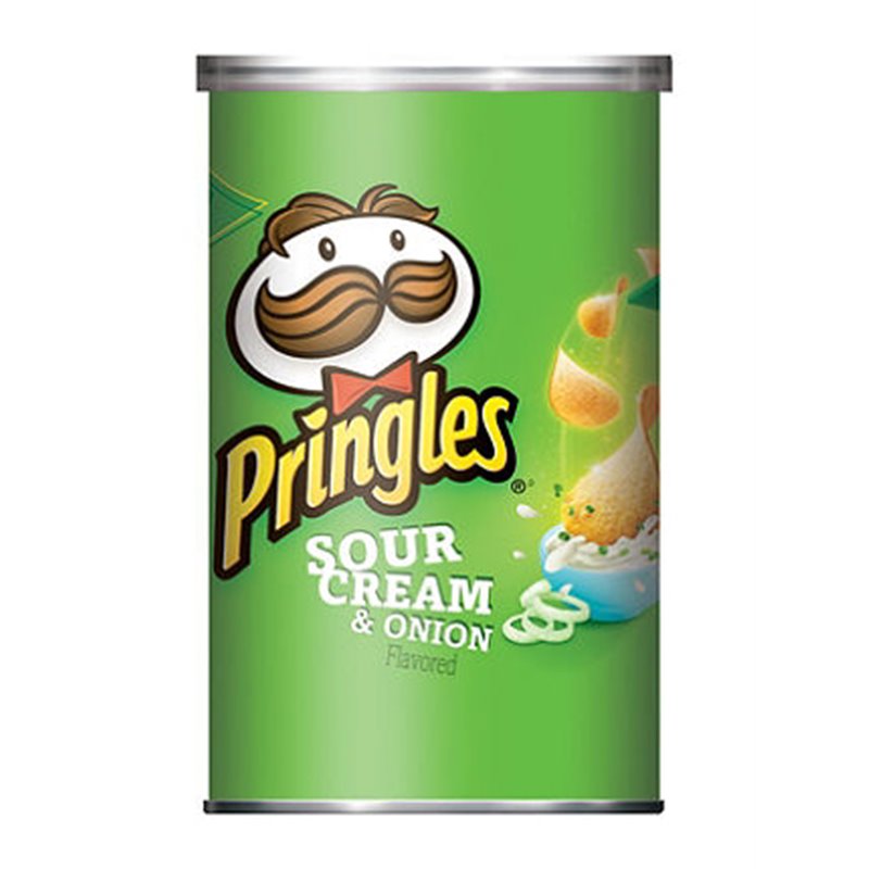 12518 - Pringles Sour Cream & Onion - 2.5 oz (12 Pack) - BOX: 12 Units