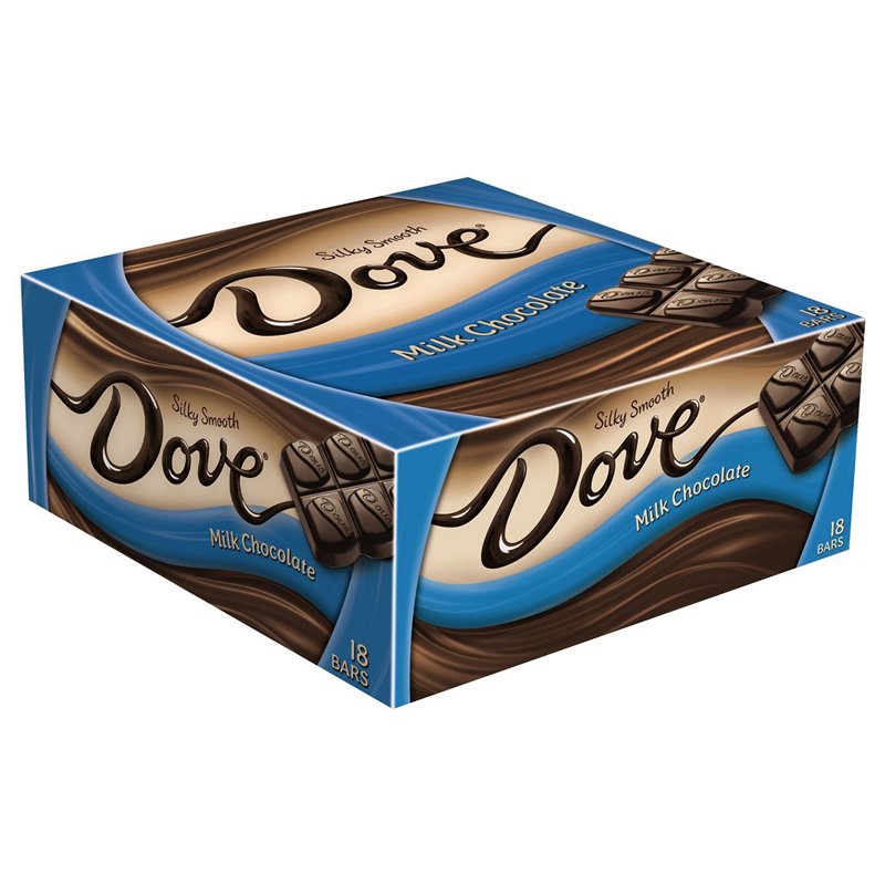12336 - Dove Milk Chocolate Silky Smooth - 18 Bars - BOX: 12 Pkg