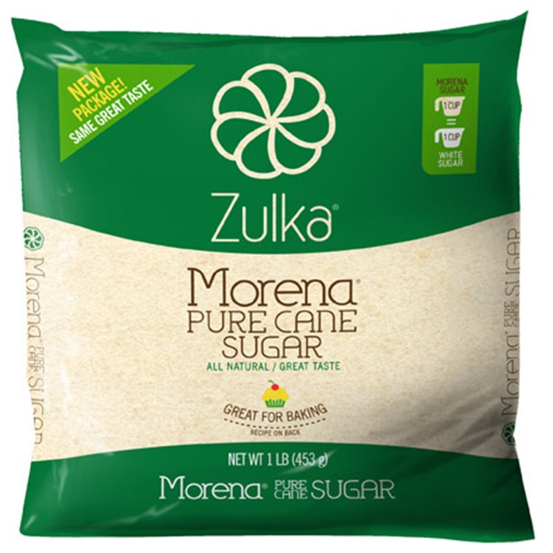 19181 - Zulka Morena Cane Sugar - 1 lb. ( 16 oz. ) - BOX: 20 Units