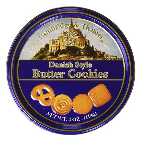 19545 - C&T Danish Style Butter Cookies - 4 oz. - BOX: 24 Units
