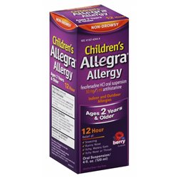 4707 - Allegra Allergy Children's 12 Hr - 4 fl. oz. - BOX: 